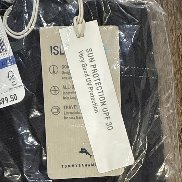 Tommy Bahama Black “Emfielder 2.0 Polo LS - Picture 4 of 4